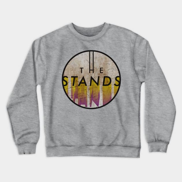 THE STANDS - VINTAGE YELLOW CIRCLE Crewneck Sweatshirt by GLOBALARTWORD